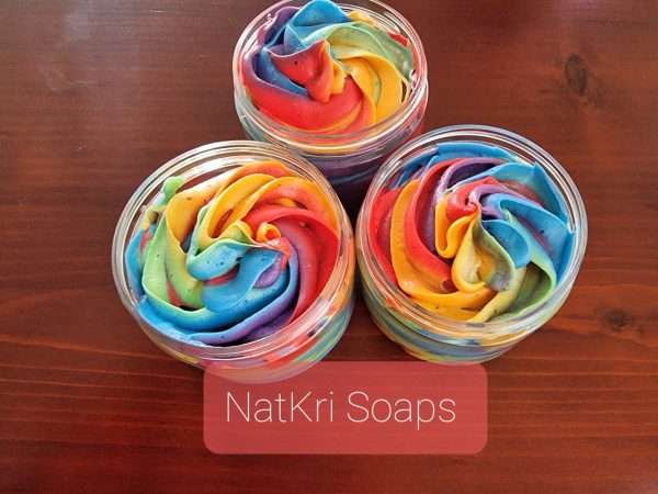 Rainbow Whipped Soap